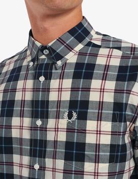 Camisa Fred Perry Tartan Long Sleeve Ganate