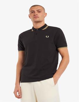 Polo Fred Perry Twin Tipped Gris