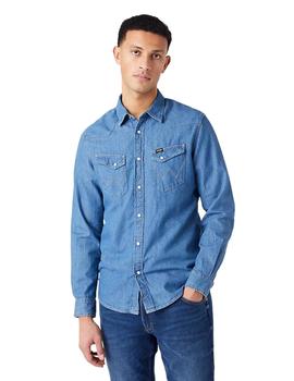 Camisa Wrangler Western Mid Stone Vaquera