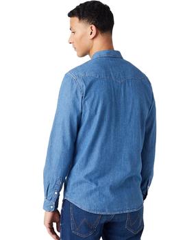 Camisa Wrangler Western Mid Stone Vaquera