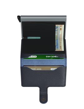 Tarjetero Secrid Miniwallet Saffiano Navy