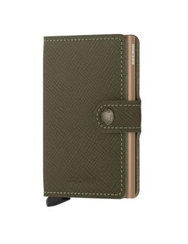 Tarjetero Secred Miniwallet Saffiano Olive