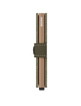 Tarjetero Secred Miniwallet Saffiano Olive