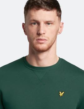 Sudadera Lyle & Scott Crew Neck Verde Botella