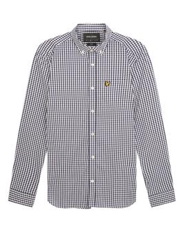 Camisa Lyle & Scott Gingham Marina y Blanca