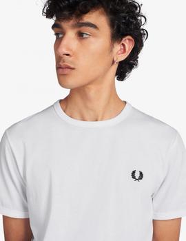 Camiseta Fred Perry Ringer Blanca