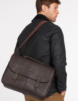 Bolsa Barbour Leather Brie DL Marrón