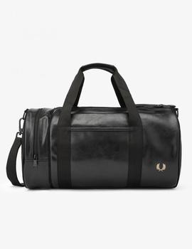 Bolso Fred Perry Tonal Pu Barrel Negro