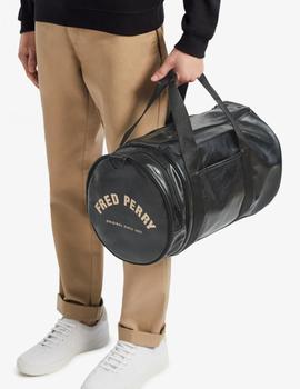 Bolso Fred Perry Tonal Pu Barrel Negro