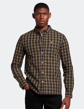 Camisa Lyle & Scott Checked Poplin Verde