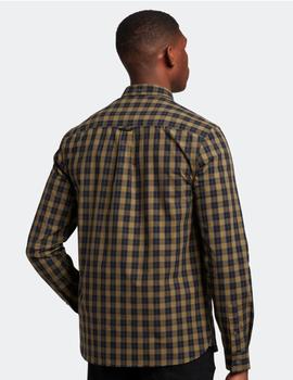 Camisa Lyle & Scott Checked Poplin Verde