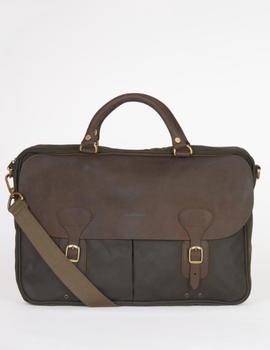 Bolsa Barbour Wax Leather Verde