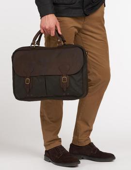 Bolsa Barbour Wax Leather Verde