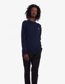 Jersey Fred Perry Classic Crew Neck Marino