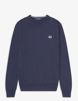 Jersey Fred Perry Classic Crew Neck Marino