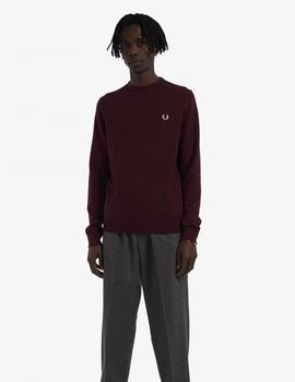 Jersey Fred Perry Classic Crew Neck Granate