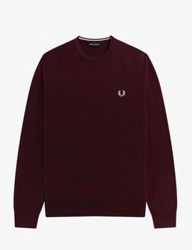 Jersey Fred Perry Classic Crew Neck Granate