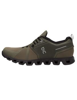 Zapatilla On Cloud 5 Waterproof Verde/Negra