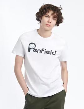 Camiseta Penfield Bear Chest  Blanca