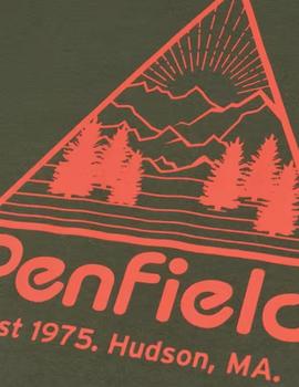 Camiseta Penfield Triangle Mountain Graph Verde