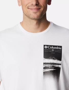 Camiseta Columbia Explorers Canyon SS Blanca