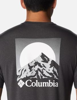 Camiseta Columbia Tech Trail Graphic T Gris