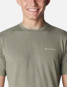 Camiseta Columbia Tech Trail Graphic T Verde Oliva