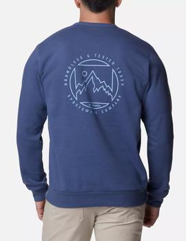 Sudadera columbia Tumalo Creek Crew Azul