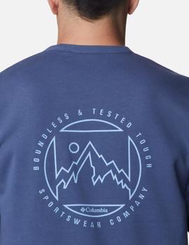 Sudadera columbia Tumalo Creek Crew Azul