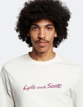 Camiseta Lyle&Scott Embroidered Crudo