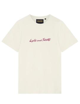 Camiseta Lyle&Scott Embroidered Crudo