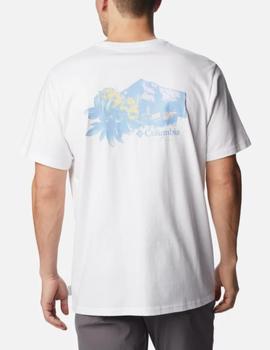 Camiseta Columbia Explorers Canyon Bac  Blanca