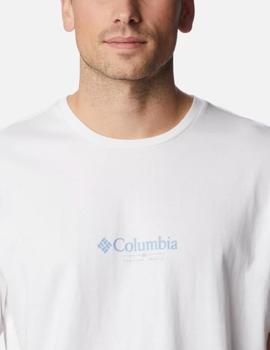 Camiseta Columbia Explorers Canyon Bac  Blanca