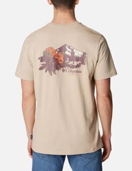 Camiseta Columbia Explorers Canyon Bac Beige