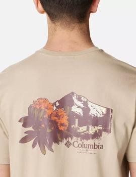 Camiseta Columbia Explorers Canyon Bac Beige
