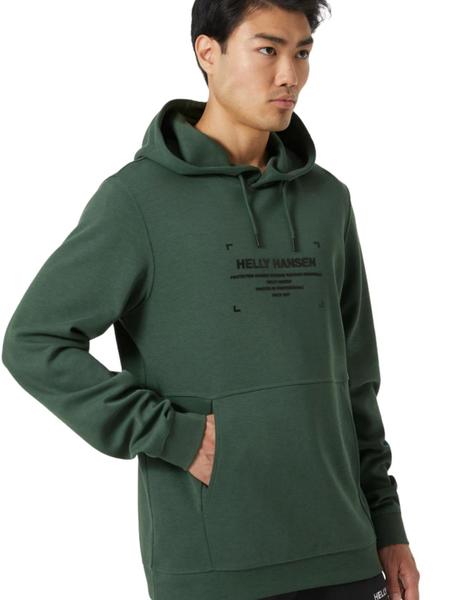 Sudadera Hombre HH Logo Hoodie Verde Oliva