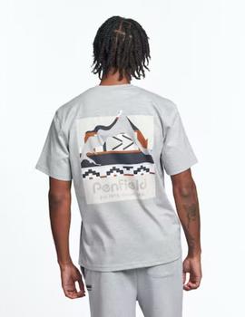 Camiseta Penfield Geo Back Print Gris