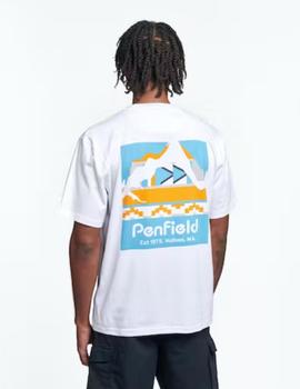 Camiseta Penfield Geo Back Print Blanca