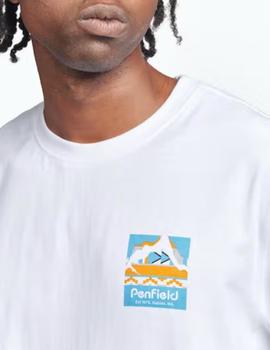 Camiseta Penfield Geo Back Print Blanca
