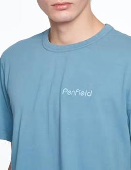 Camiseta Penfield Garment Dyed Azul