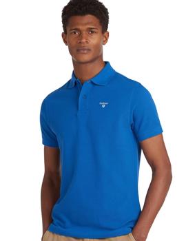 Polo Barbour Liso Sport Azulón