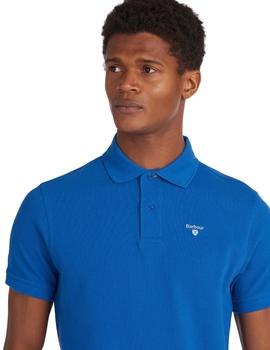 Polo Barbour Liso Sport Azulón