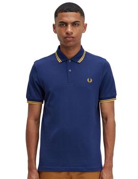 Polo Fred Perry Twin Tipped Azul