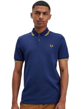 Polo Fred Perry Twin Tipped Azul