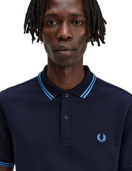 Polo Fred Perry Twin Tipped Marino