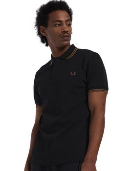 Polo Fred Perry Twin Tipped Negro