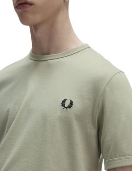 Camiseta Fred Perry Ringer Verde