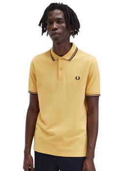 Polo Fred Perry Twin Tipped Amarillo