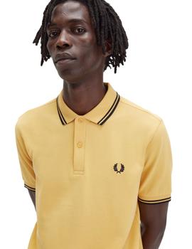 Polo Fred Perry Twin Tipped Amarillo