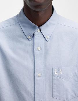 Camisa Fred Perry Oxford Celeste
